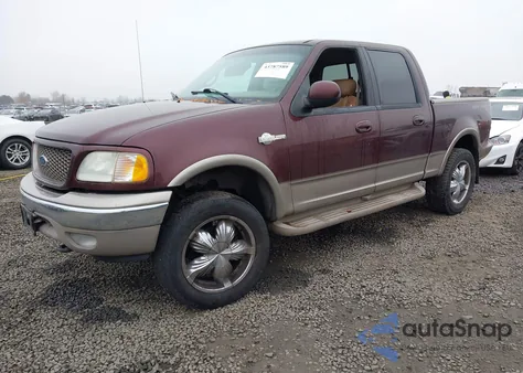 2001 Ford F-150 Supercrew King Ranch/Lariat/Xlt из США, поврежденный, VIN 1FTRW08L81KA22824